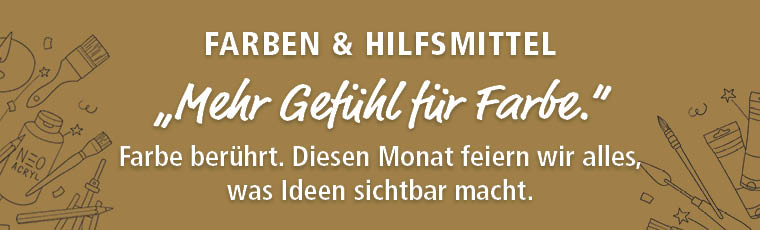 Monatshighlights Farben & Hilfsmittel